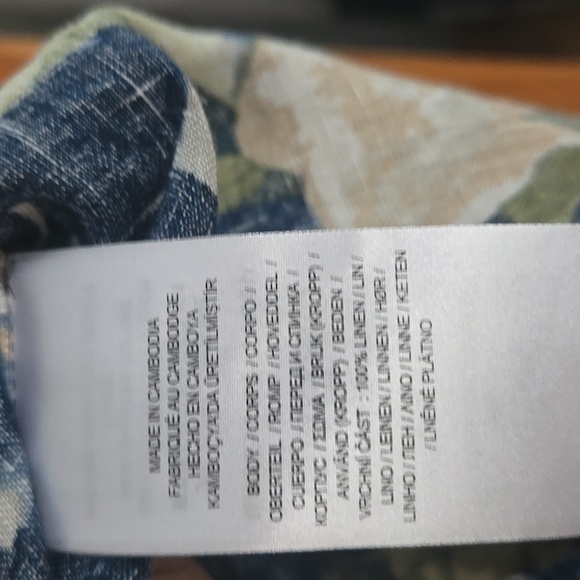 Lauren Ralph Lauren Relaxed Fit Floral Buttom Up Short-Sleeve Shirt Size XL - Picture 9 of 13